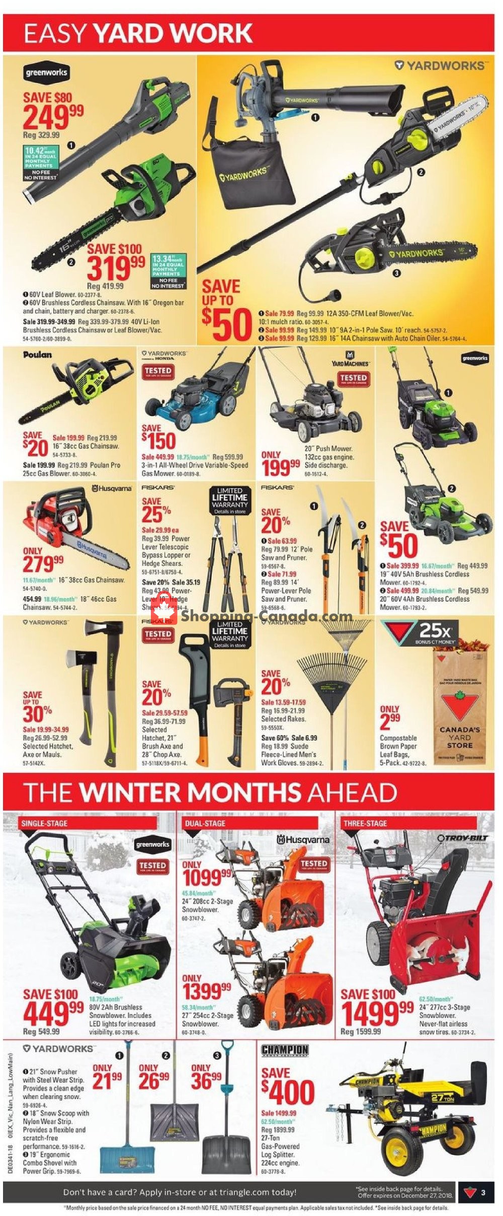 Canadian Tire flyer from Friday October 5, 2018 to Thursday October 11, 2018 - page 3