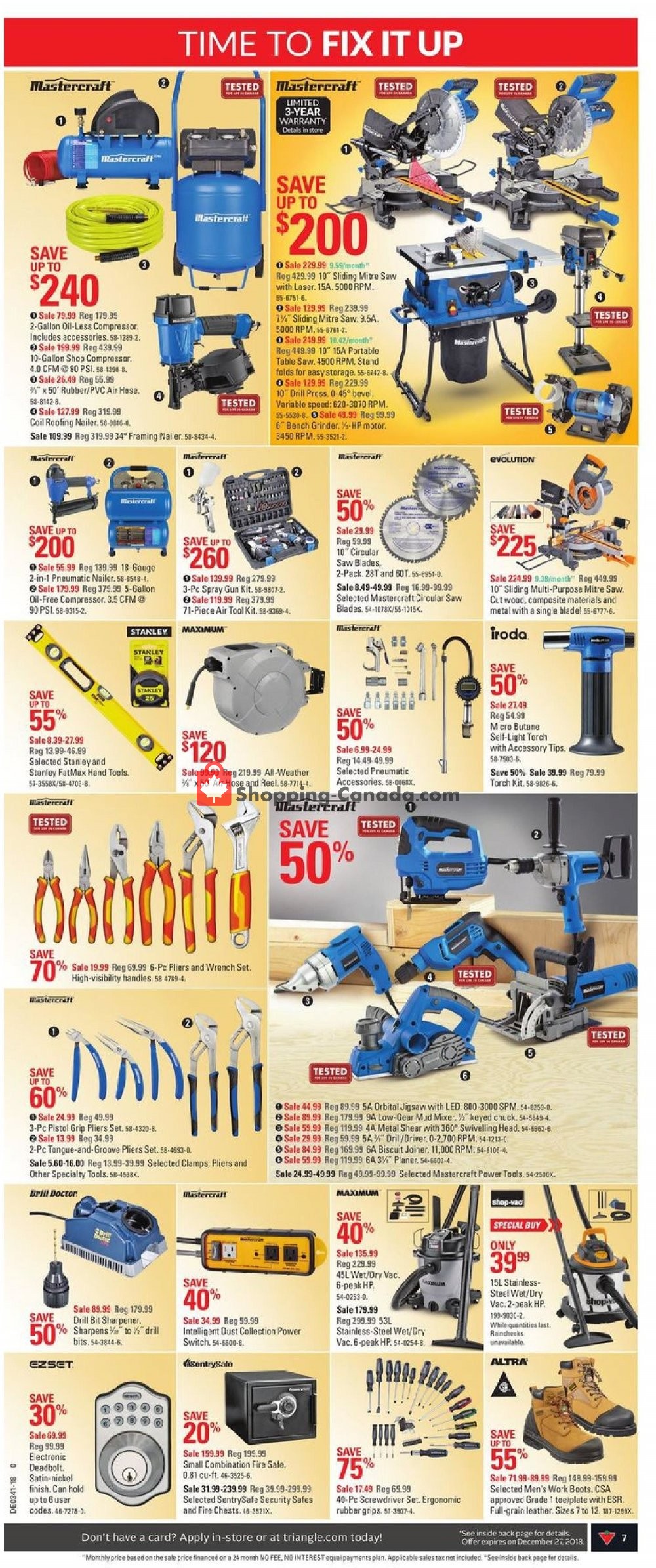 Canadian Tire flyer from Friday October 5, 2018 to Thursday October 11, 2018 - page 7