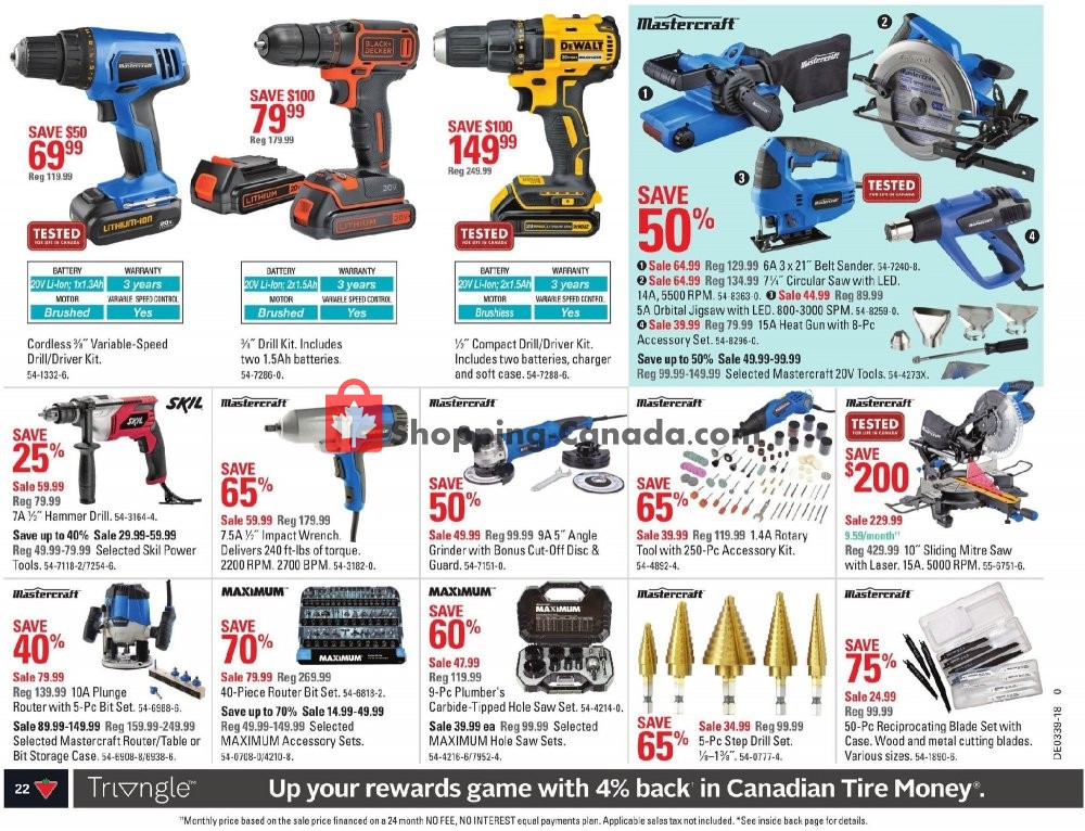 Canadian Tire flyer from Friday September 21, 2018 to Thursday September 27, 2018 - page 22