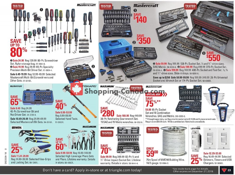 Canadian Tire flyer from Friday September 21, 2018 to Thursday September 27, 2018 - page 23