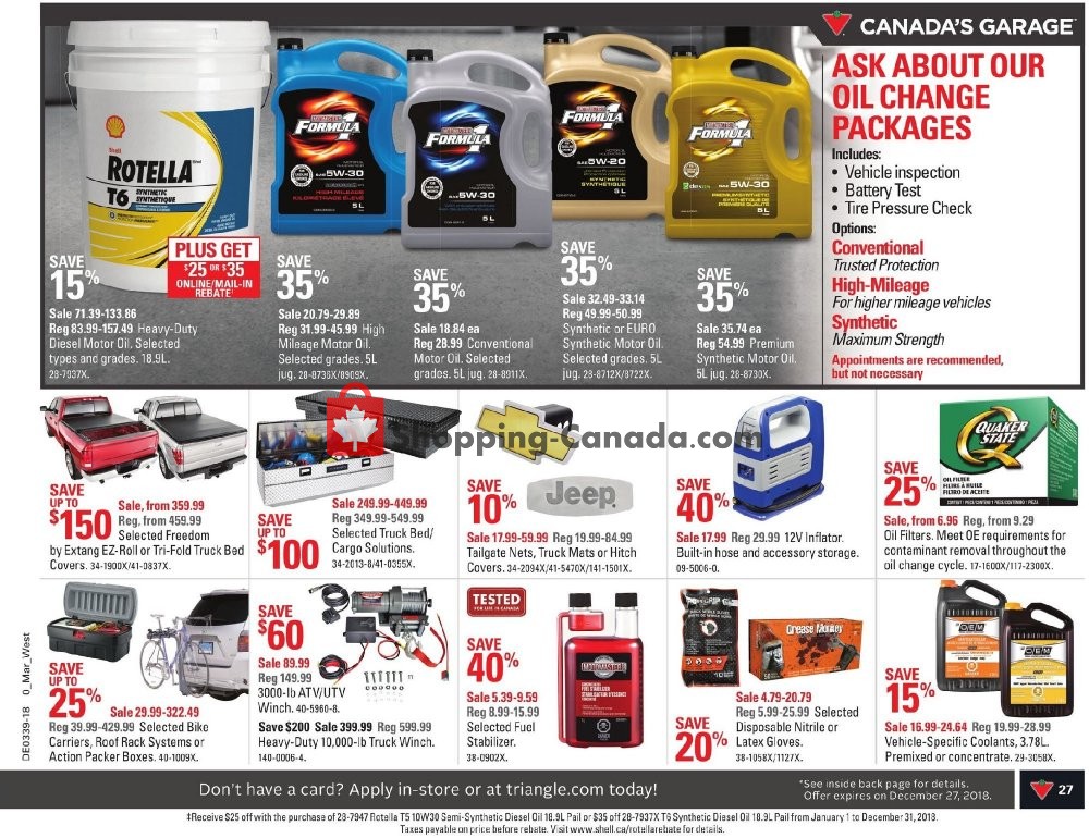 Canadian Tire flyer from Friday September 21, 2018 to Thursday September 27, 2018 - page 27