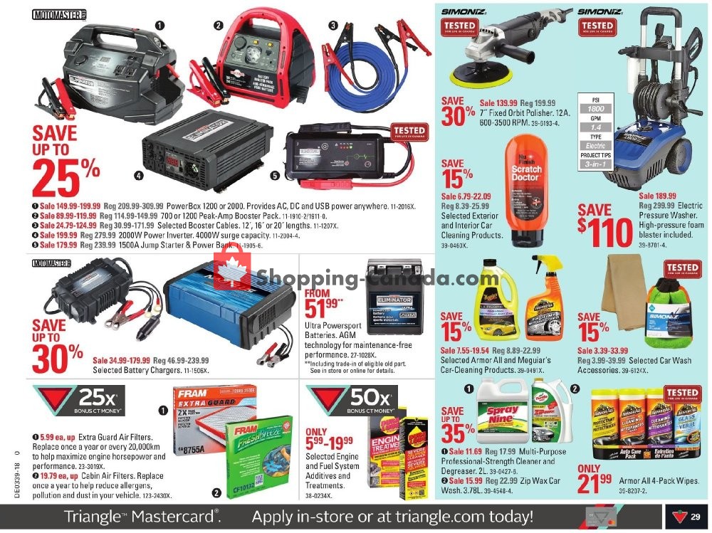 Canadian Tire flyer from Friday September 21, 2018 to Thursday September 27, 2018 - page 29