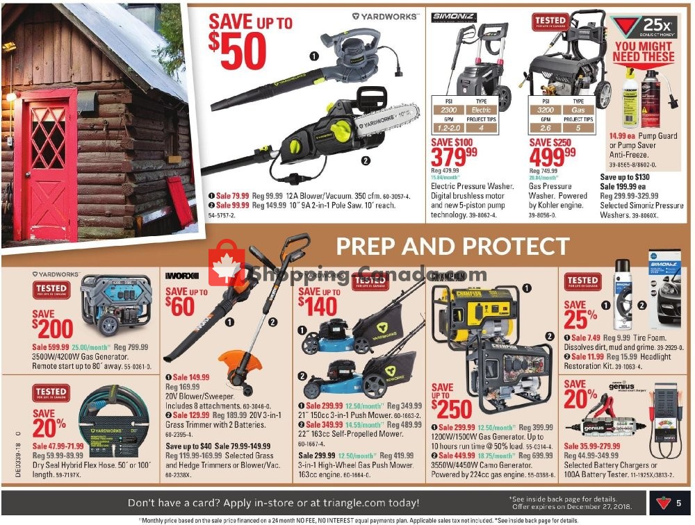 Canadian Tire flyer from Friday September 21, 2018 to Thursday September 27, 2018 - page 5