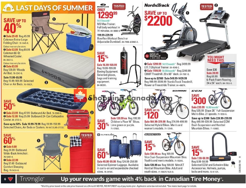 Canadian Tire flyer from Friday September 21, 2018 to Thursday September 27, 2018 - page 6