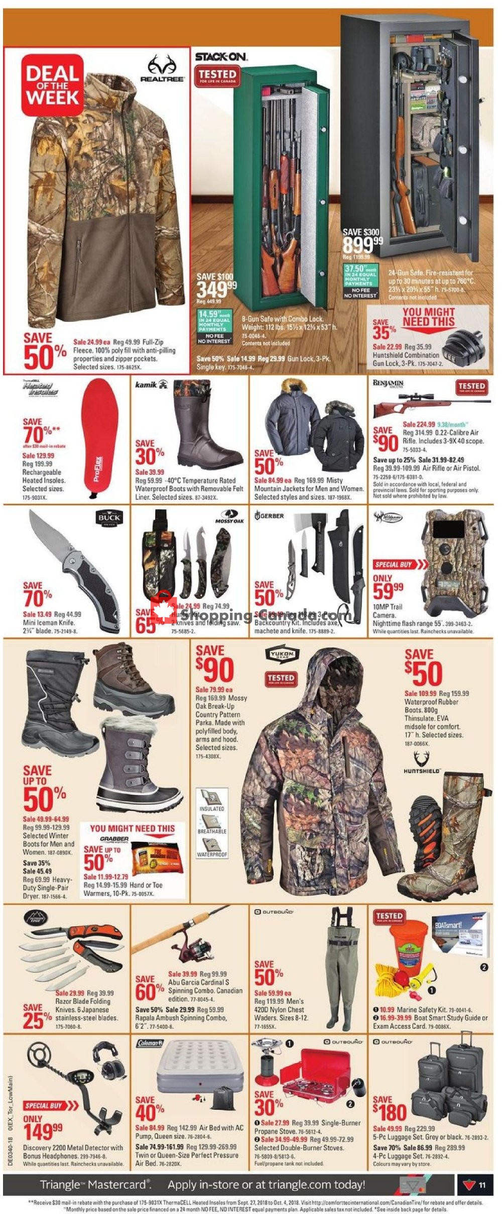 Canadian Tire flyer from Thursday September 27, 2018 to Thursday October 4, 2018 - page 11