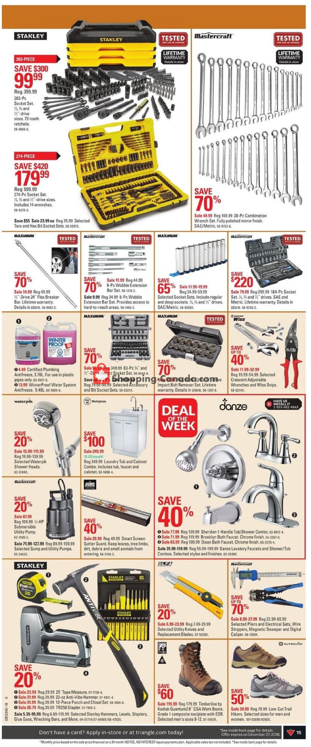 Canadian Tire flyer from Thursday September 27, 2018 to Thursday October 4, 2018 - page 15