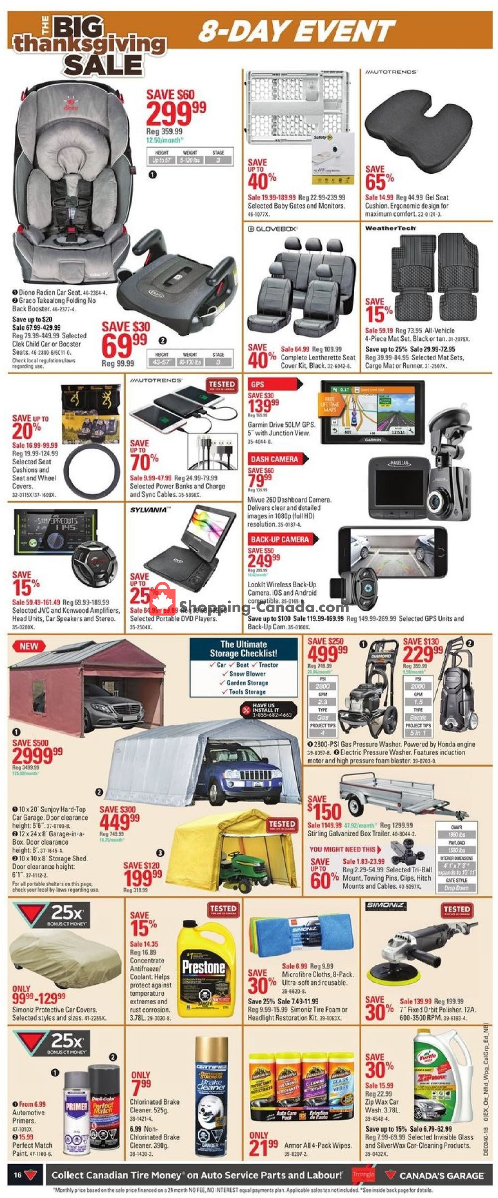 Canadian Tire flyer from Thursday September 27, 2018 to Thursday October 4, 2018 - page 16