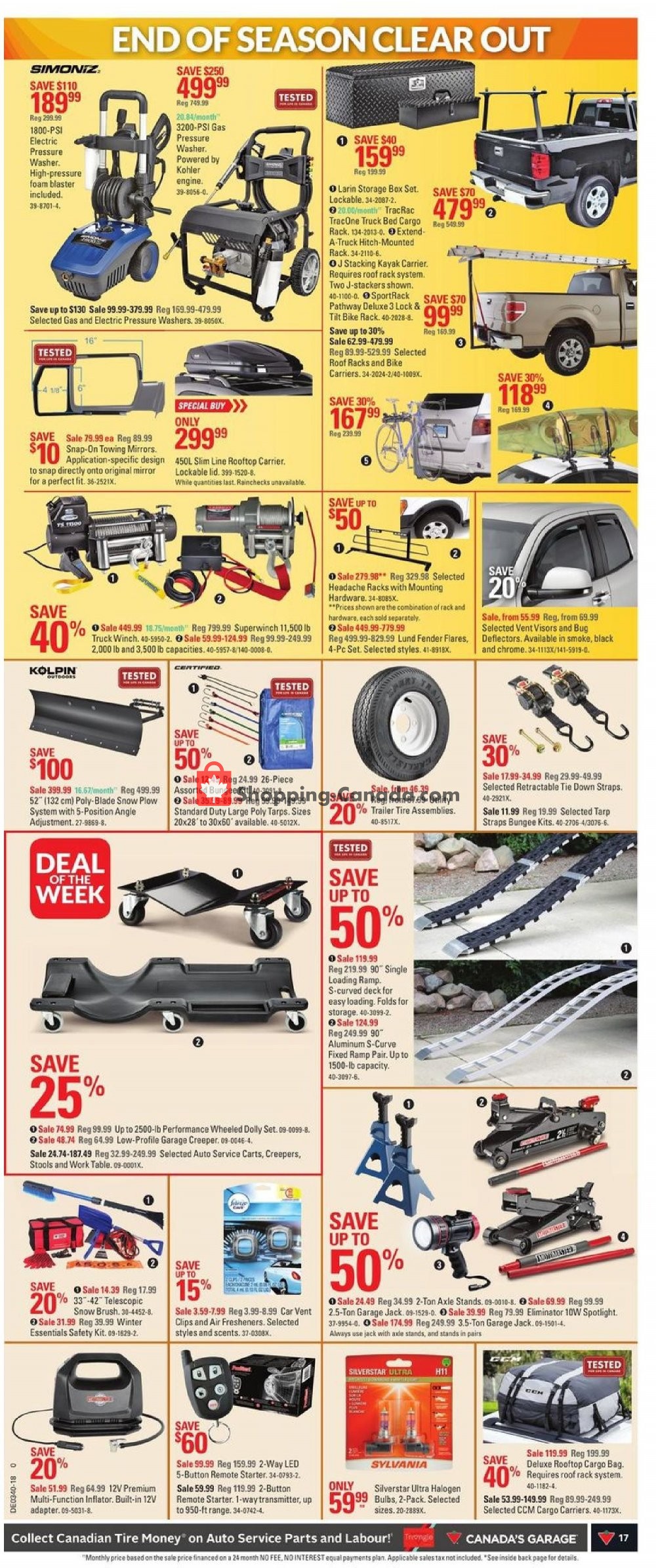 Canadian Tire flyer from Thursday September 27, 2018 to Thursday October 4, 2018 - page 17