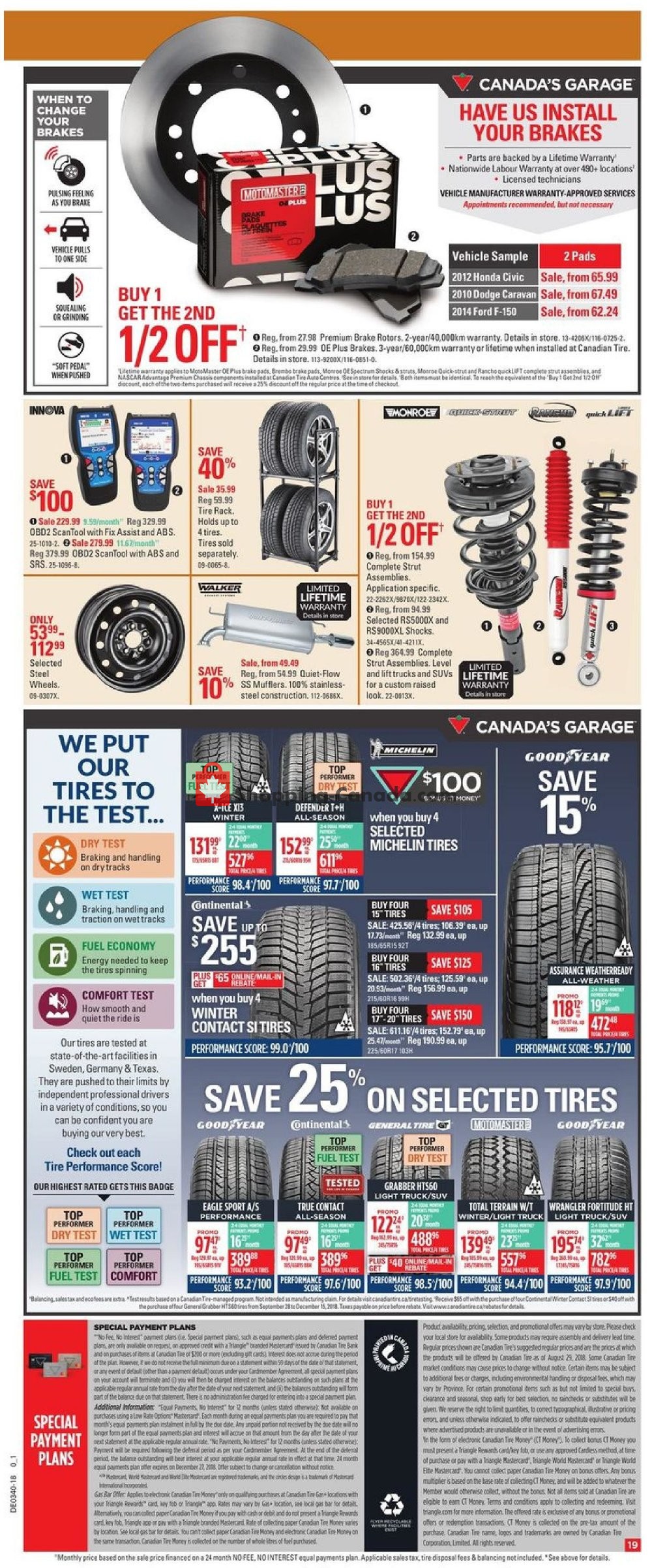 Canadian Tire flyer from Thursday September 27, 2018 to Thursday October 4, 2018 - page 20
