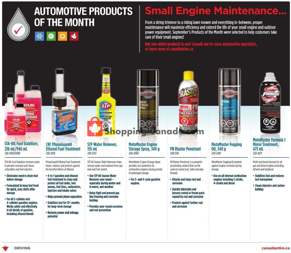 Canadian Tire flyer from Thursday September 27, 2018 to Thursday October 4, 2018 - page 22