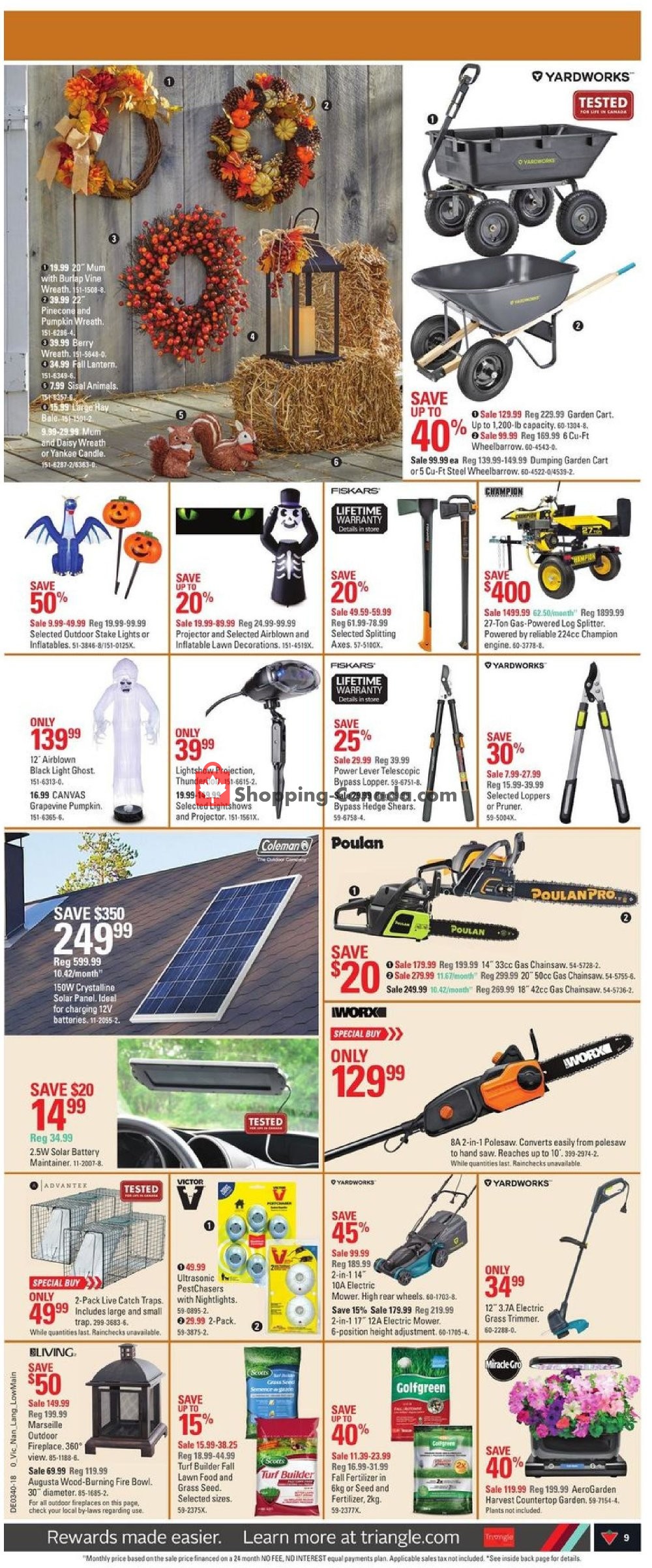 Canadian Tire flyer from Thursday September 27, 2018 to Thursday October 4, 2018 - page 9