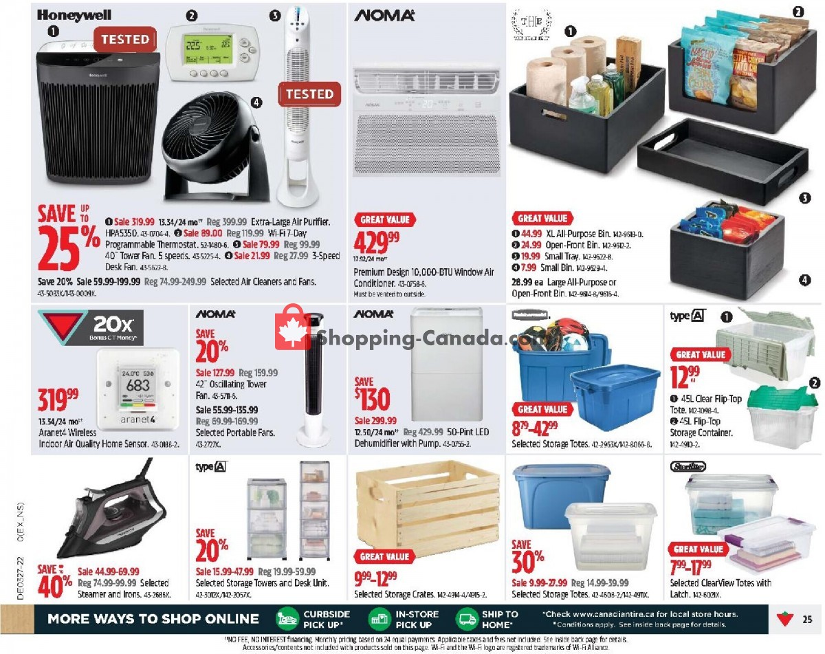 Canadian Tire Canada, flyer (Happy Canada Day ON) July 1 July 7