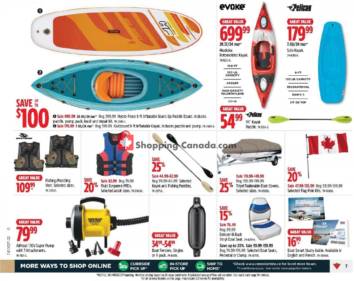 Canadian Tire Canada, flyer (Happy Canada Day West) July 1 July