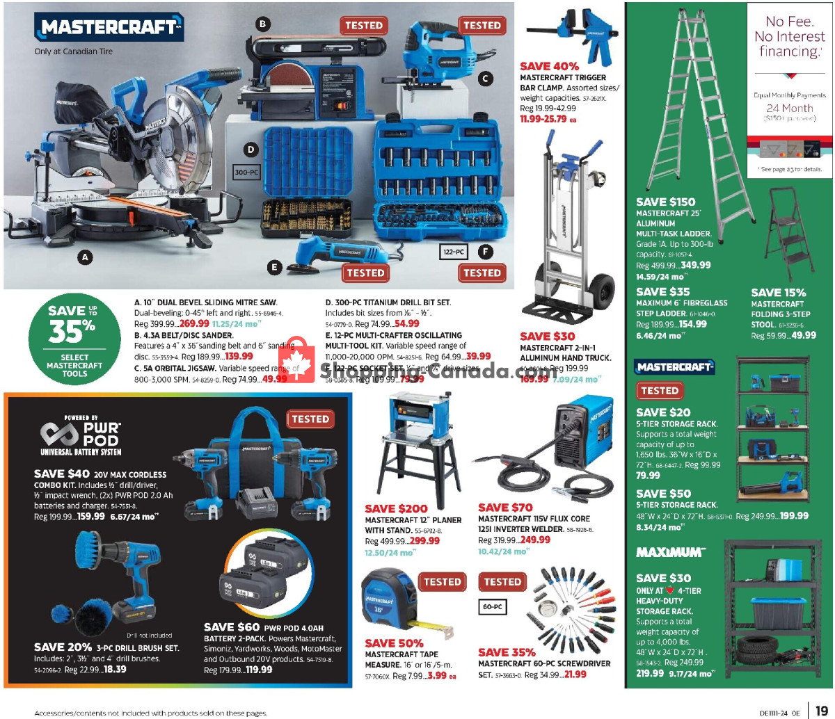 Canadian Tire flyer from Thursday March 7, 2024 to Wednesday March 27, 2024 - page 19