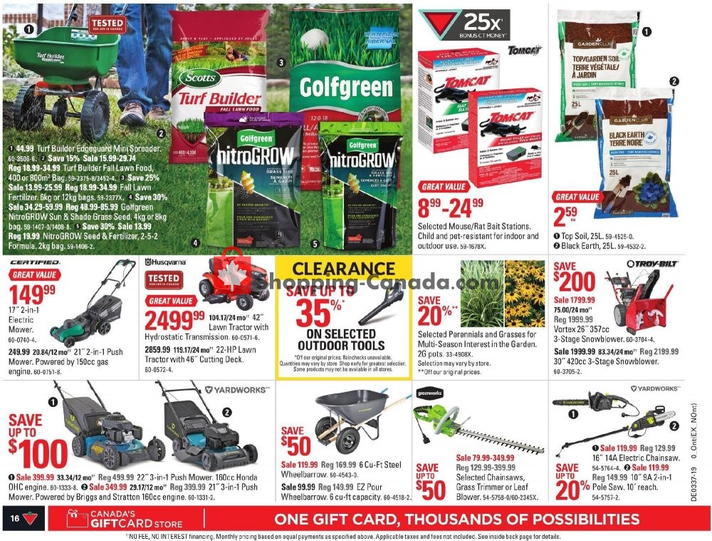 Canadian Tire flyer from Friday September 6, 2019 to Thursday September 12, 2019 - page 16