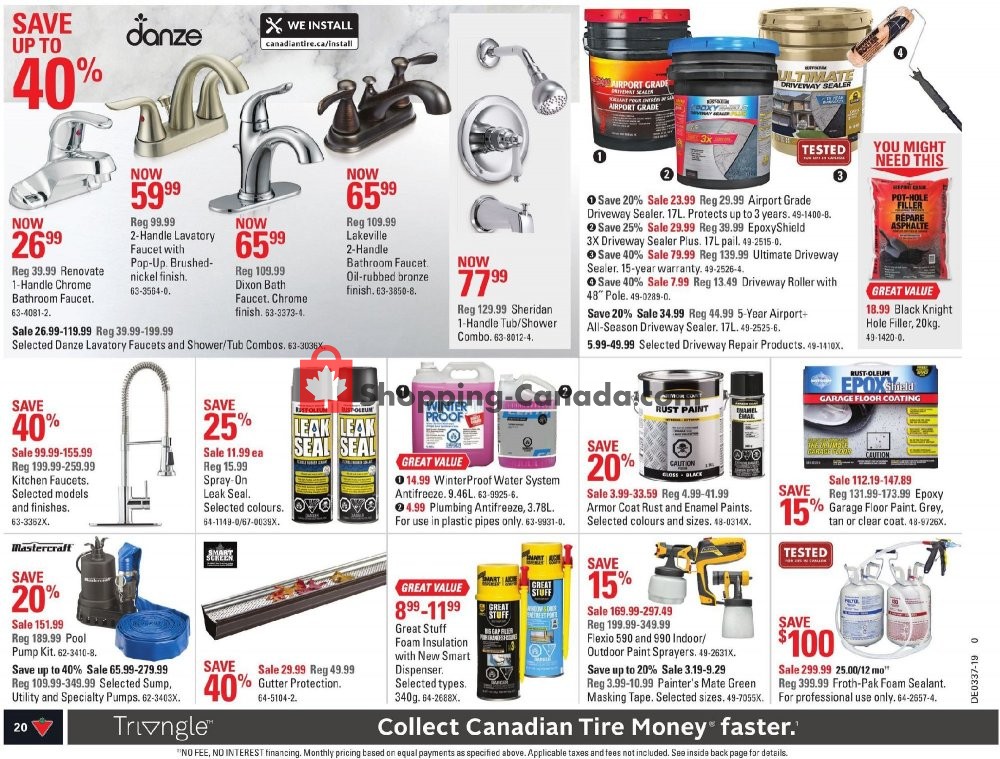 Canadian Tire flyer from Friday September 6, 2019 to Thursday September 12, 2019 - page 20