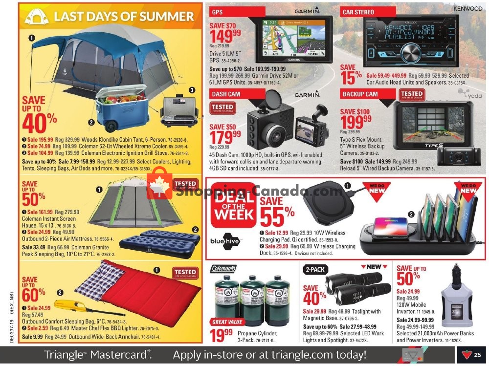 Canadian Tire flyer from Friday September 6, 2019 to Thursday September 12, 2019 - page 25