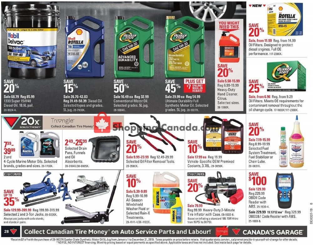 Canadian Tire flyer from Friday September 6, 2019 to Thursday September 12, 2019 - page 28