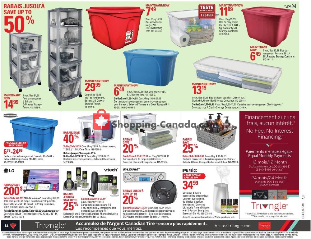 Canadian Tire flyer from Thursday September 5, 2019 to Wednesday September 11, 2019 - page 14