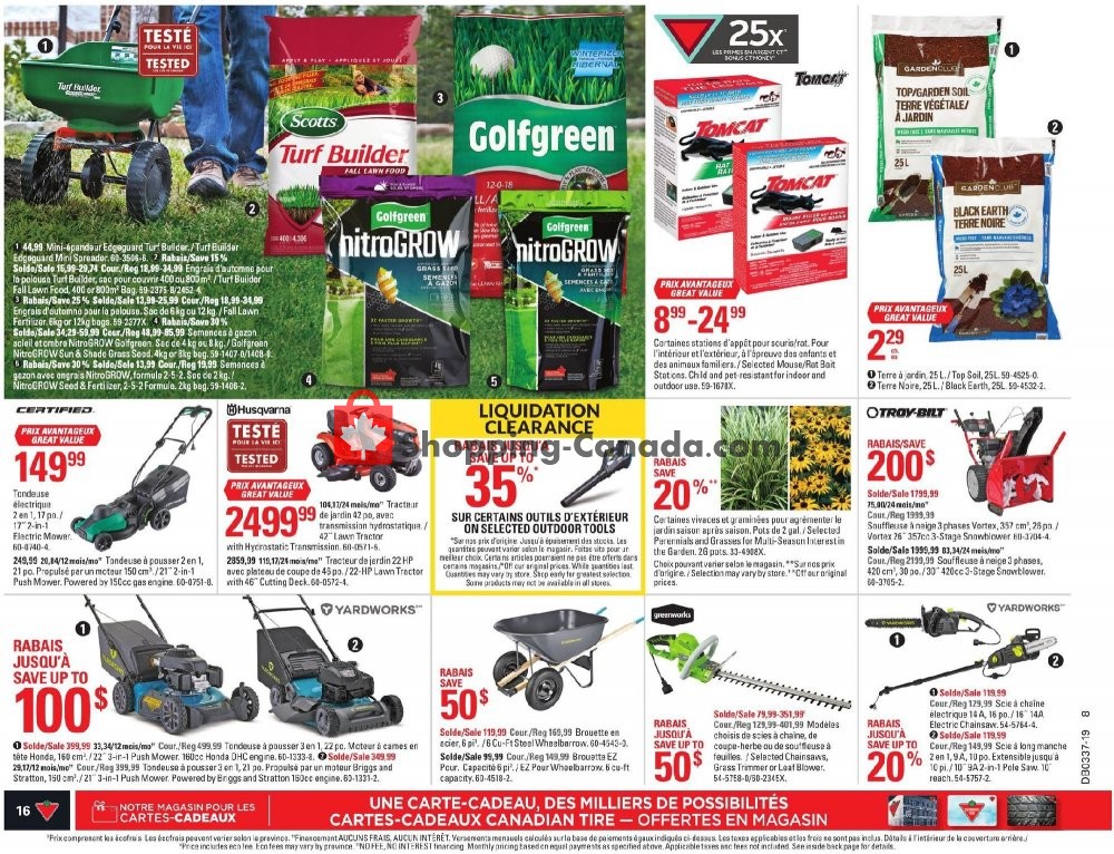 Canadian Tire flyer from Thursday September 5, 2019 to Wednesday September 11, 2019 - page 16