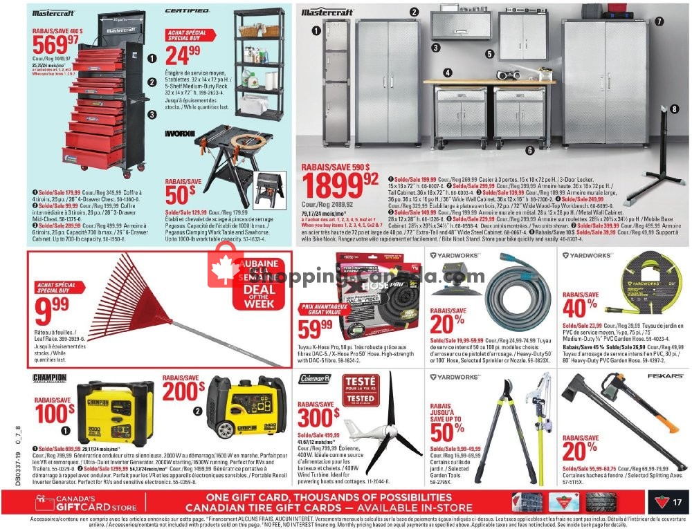 Canadian Tire flyer from Thursday September 5, 2019 to Wednesday September 11, 2019 - page 17