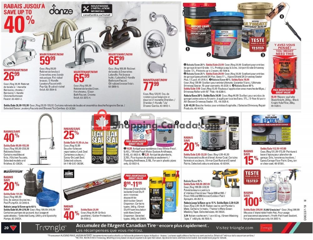 Canadian Tire flyer from Thursday September 5, 2019 to Wednesday September 11, 2019 - page 20