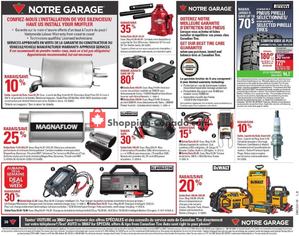 Canadian Tire flyer from Thursday September 5, 2019 to Wednesday September 11, 2019 - page 30