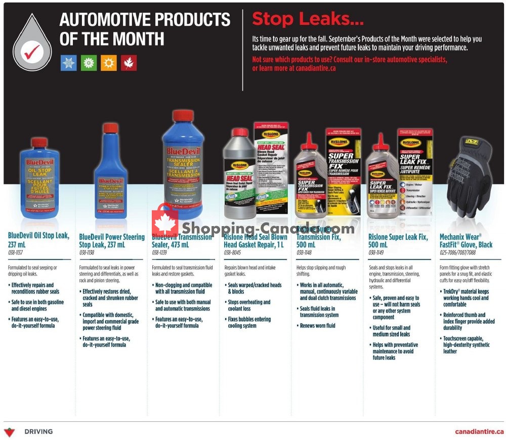 Canadian Tire flyer from Thursday September 5, 2019 to Wednesday September 11, 2019 - page 33