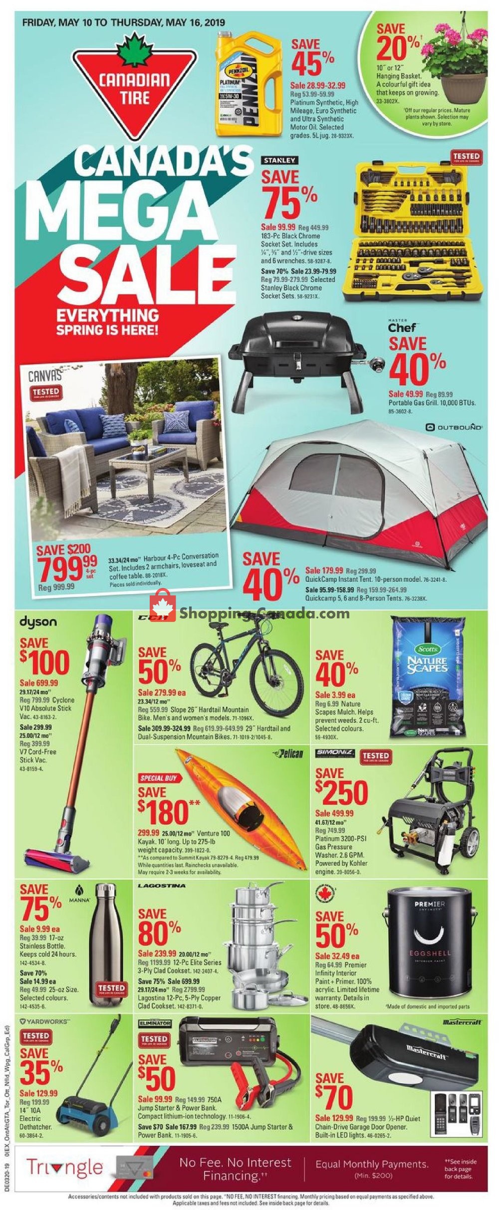 Canadian Tire flyer from Friday May 10, 2019 to Thursday May 16, 2019 - page 1
