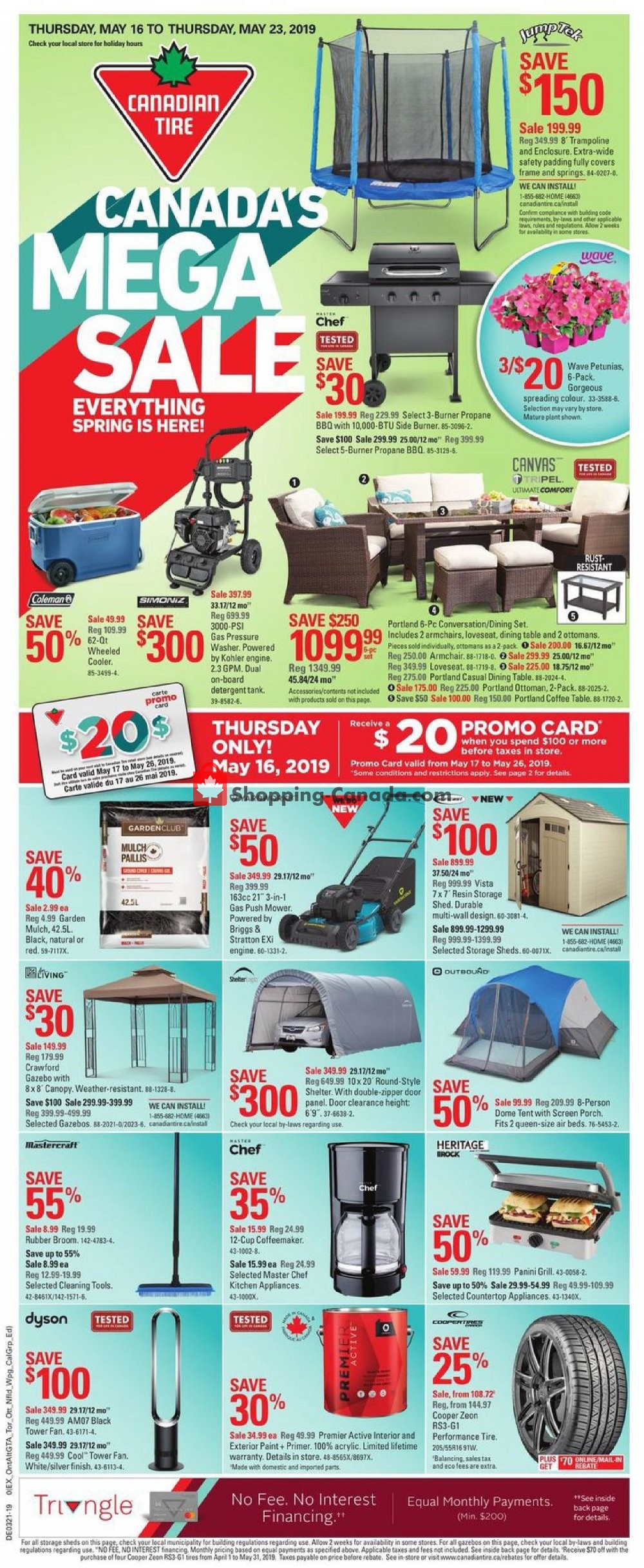 Canadian Tire Canada, flyer (Mega Sale ON) May 16 May 23, 2019