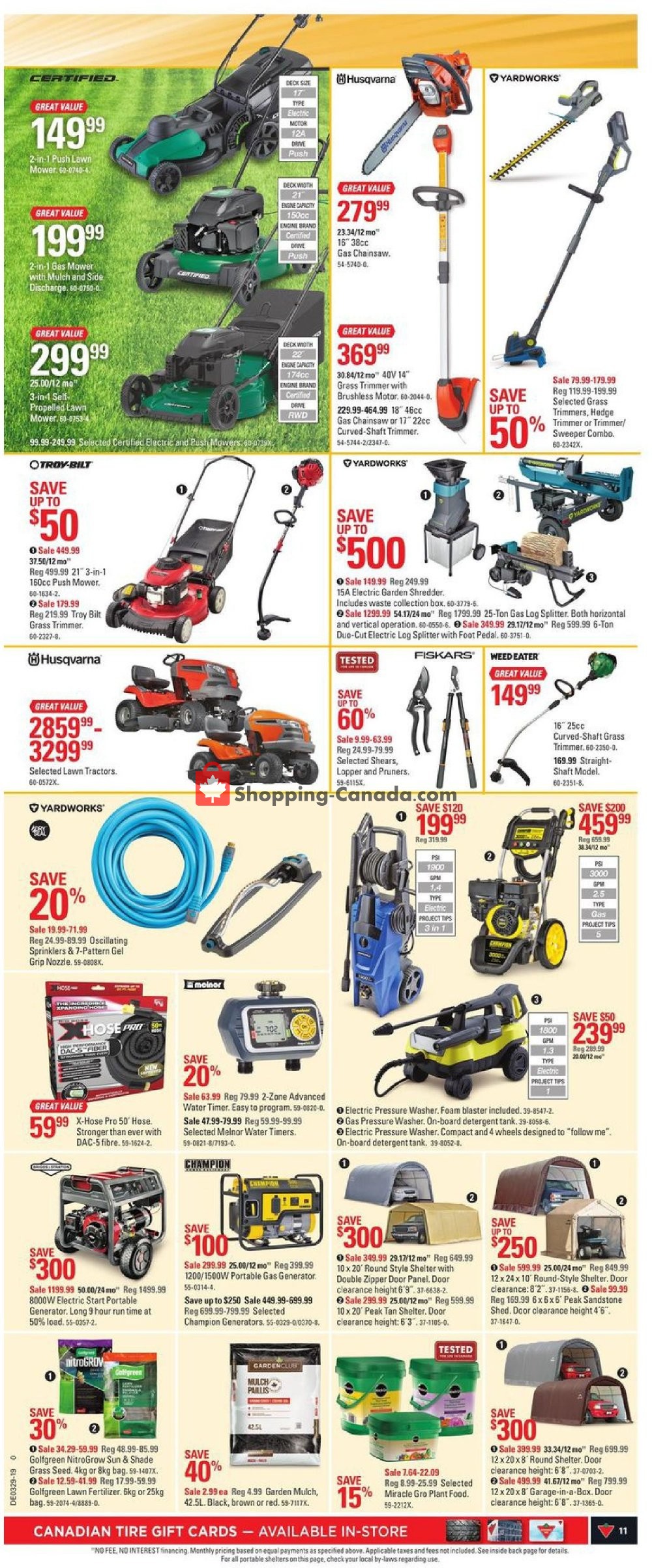 Canadian Tire flyer from Friday July 12, 2019 to Thursday July 18, 2019 - page 11