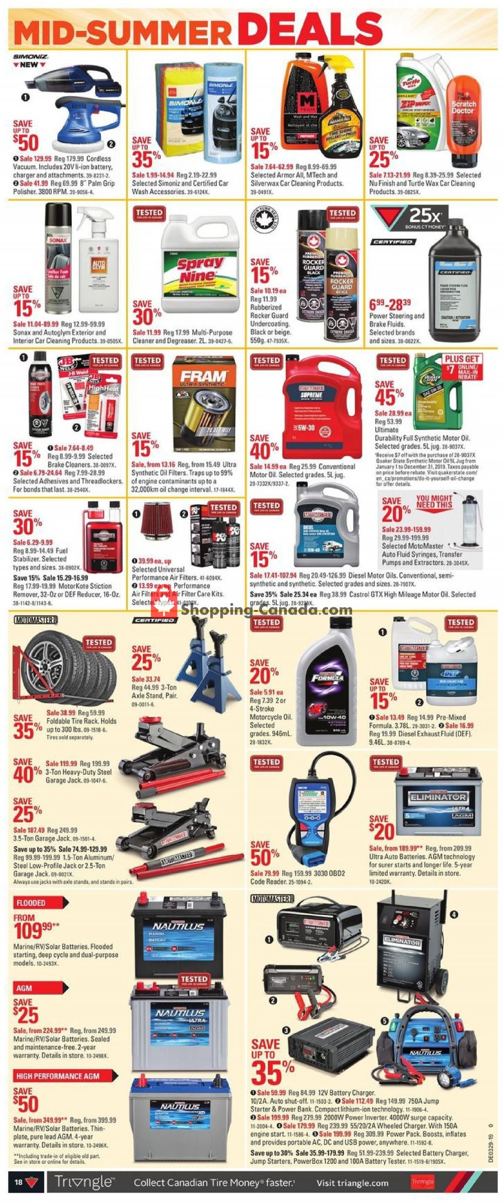Canadian Tire flyer from Friday July 12, 2019 to Thursday July 18, 2019 - page 18