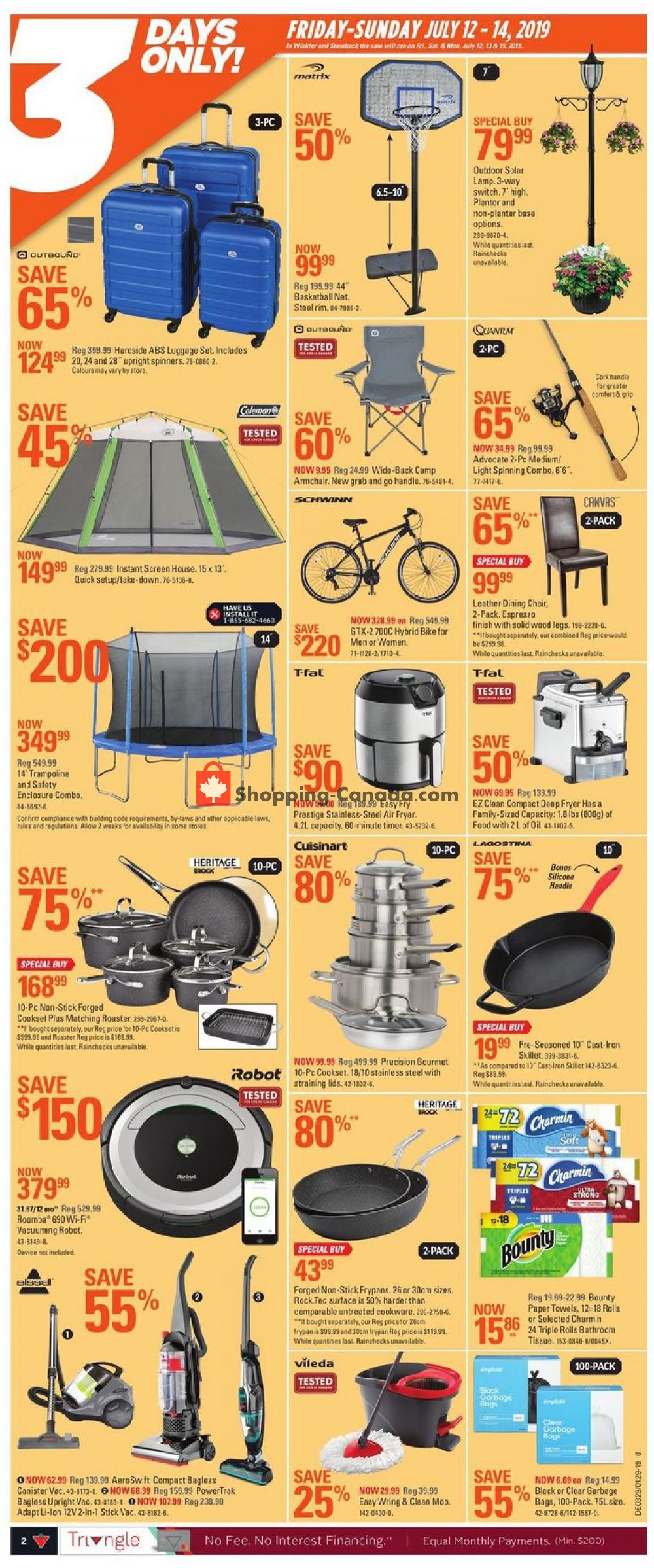 Canadian Tire flyer from Friday July 12, 2019 to Thursday July 18, 2019 - page 2