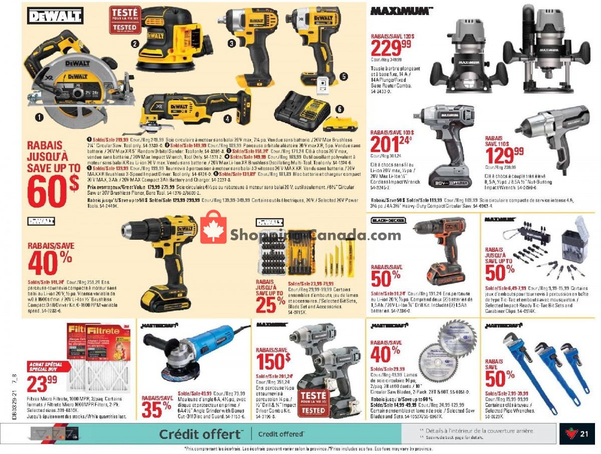 Canadian Tire flyer from Thursday July 15, 2021 to Wednesday July 21, 2021 - page 20