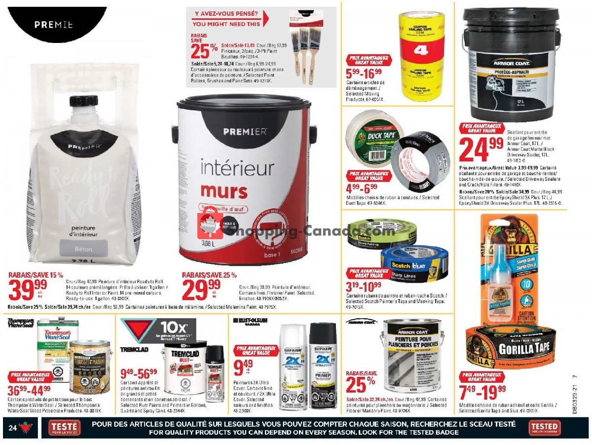 Canadian Tire flyer from Thursday July 15, 2021 to Wednesday July 21, 2021 - page 23