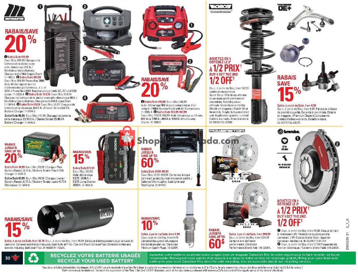 Canadian Tire flyer from Thursday July 15, 2021 to Wednesday July 21, 2021 - page 29