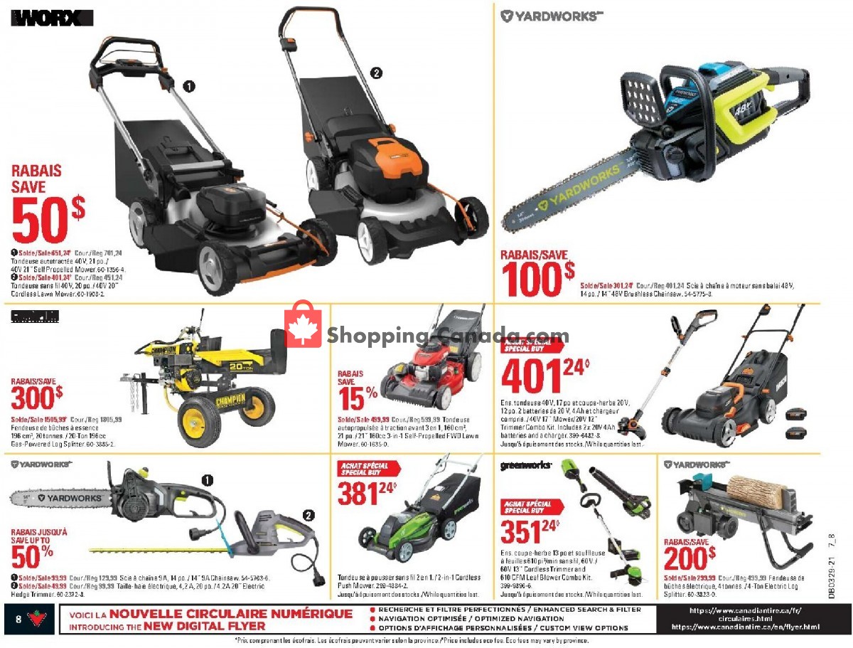 Canadian Tire flyer from Thursday July 15, 2021 to Wednesday July 21, 2021 - page 7