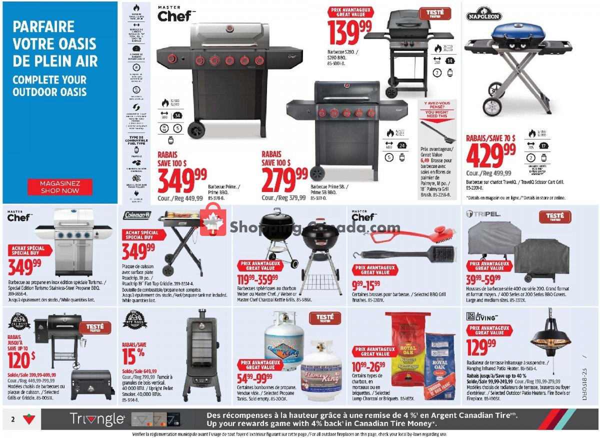 Canadian Tire Canada, flyer (Notre Magasin Pour Le Printemps QC