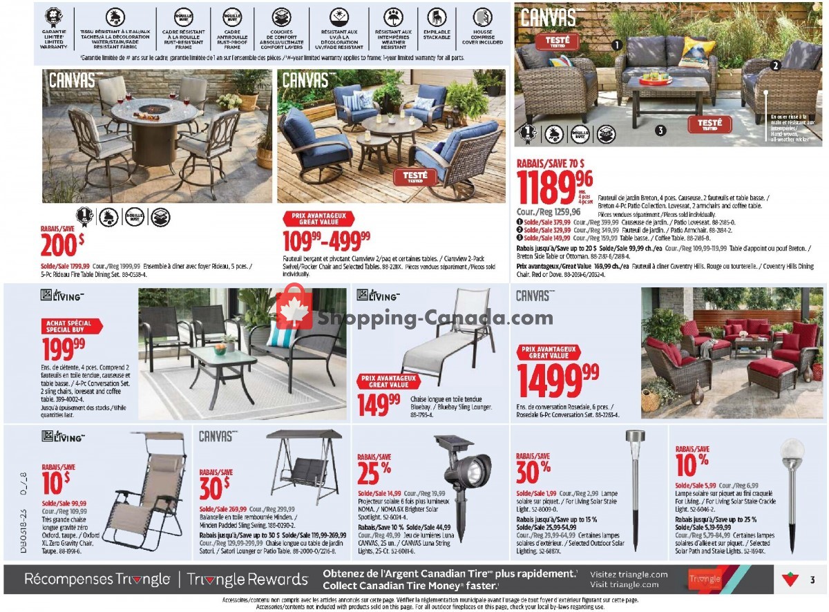 Canadian Tire Canada, flyer (Notre Magasin Pour Le Printemps QC
