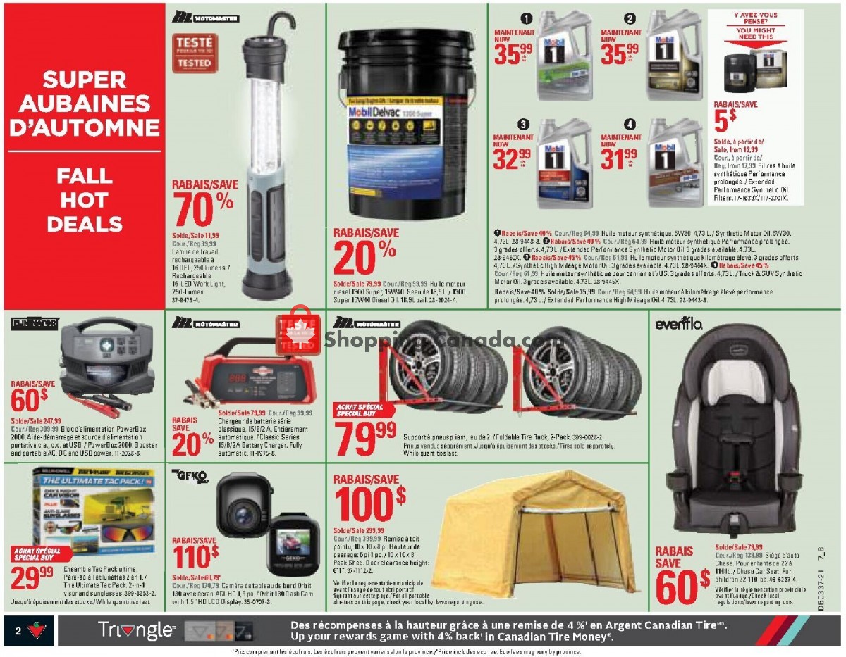 Canadian Tire flyer from Thursday September 9, 2021 to Wednesday September 15, 2021 - page 2