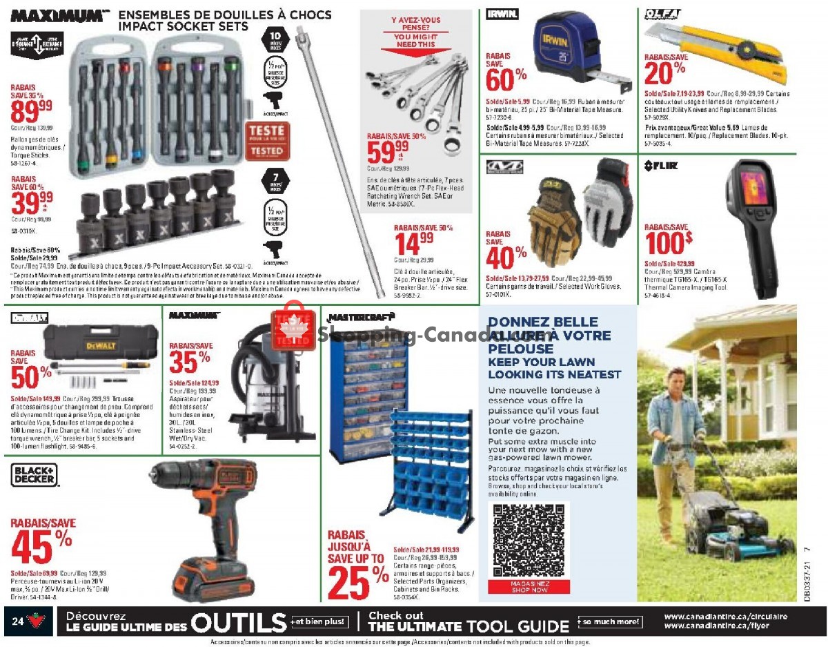 Canadian Tire flyer from Thursday September 9, 2021 to Wednesday September 15, 2021 - page 22