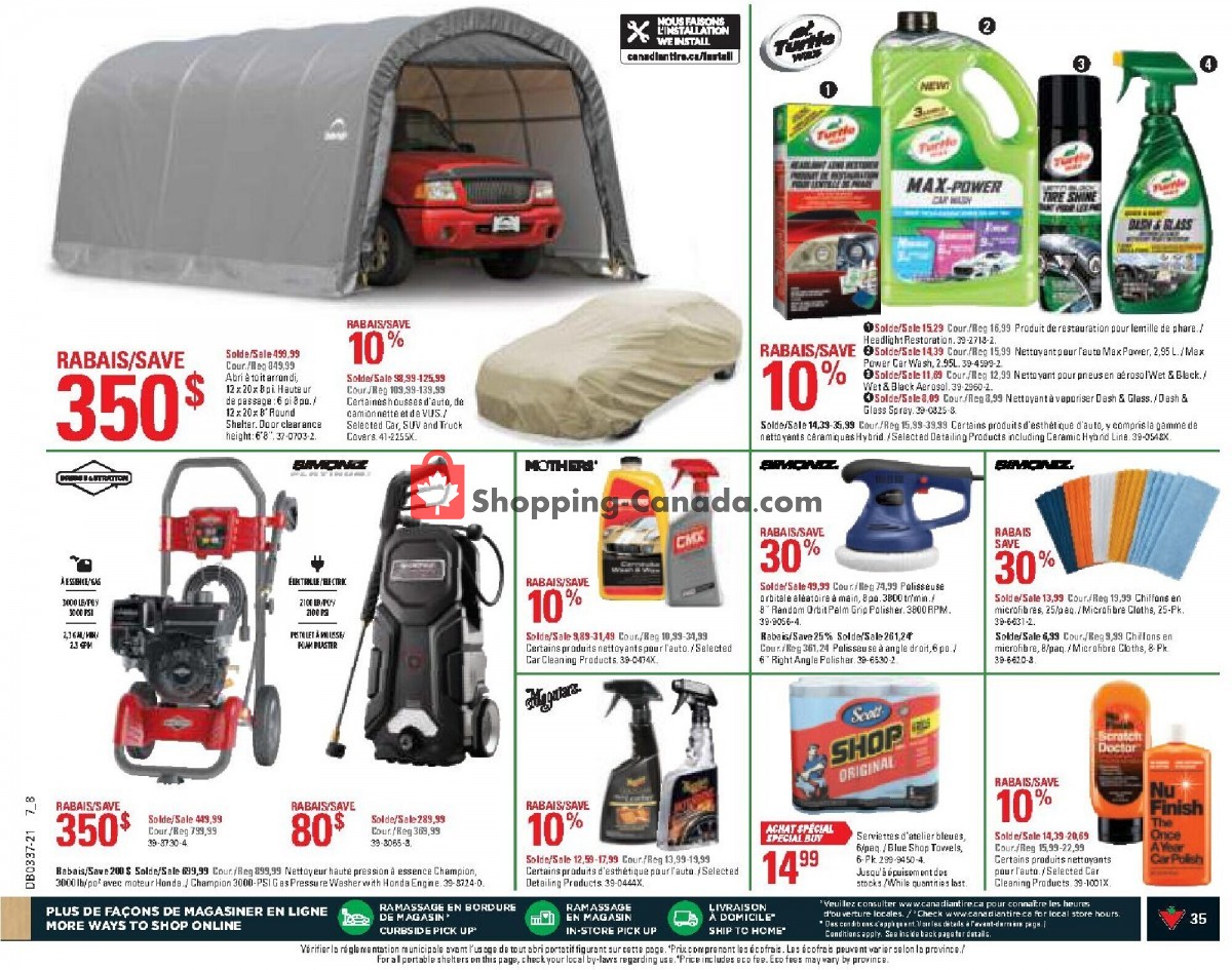 Canadian Tire flyer from Thursday September 9, 2021 to Wednesday September 15, 2021 - page 33