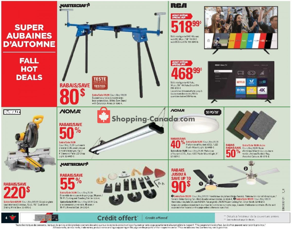 Canadian Tire flyer from Thursday September 9, 2021 to Wednesday September 15, 2021 - page 4