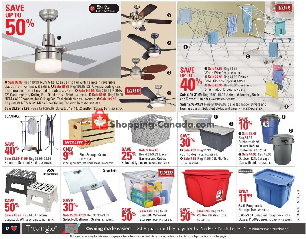 Canadian Tire flyer from Friday October 12, 2018 to Thursday October 18, 2018 - page 14