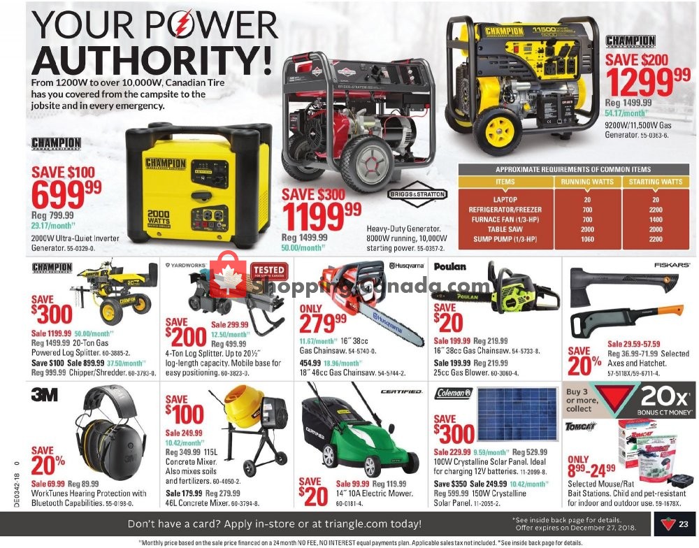 Canadian Tire flyer from Friday October 12, 2018 to Thursday October 18, 2018 - page 25