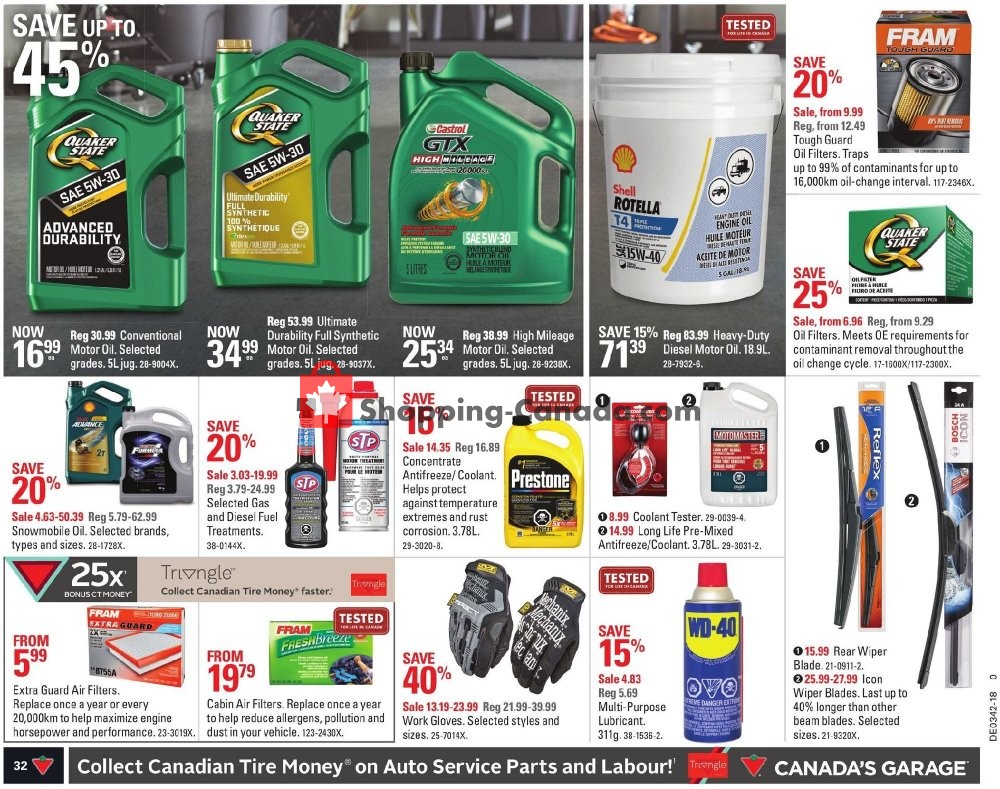 Canadian Tire flyer from Friday October 12, 2018 to Thursday October 18, 2018 - page 34