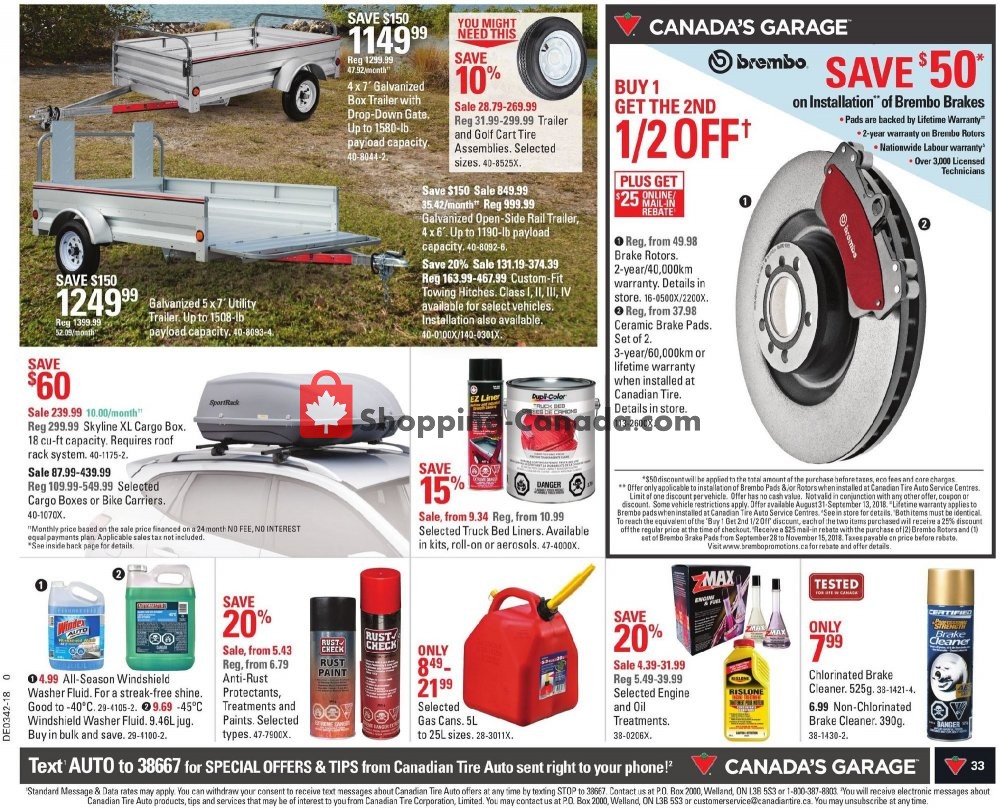 Canadian Tire flyer from Friday October 12, 2018 to Thursday October 18, 2018 - page 35