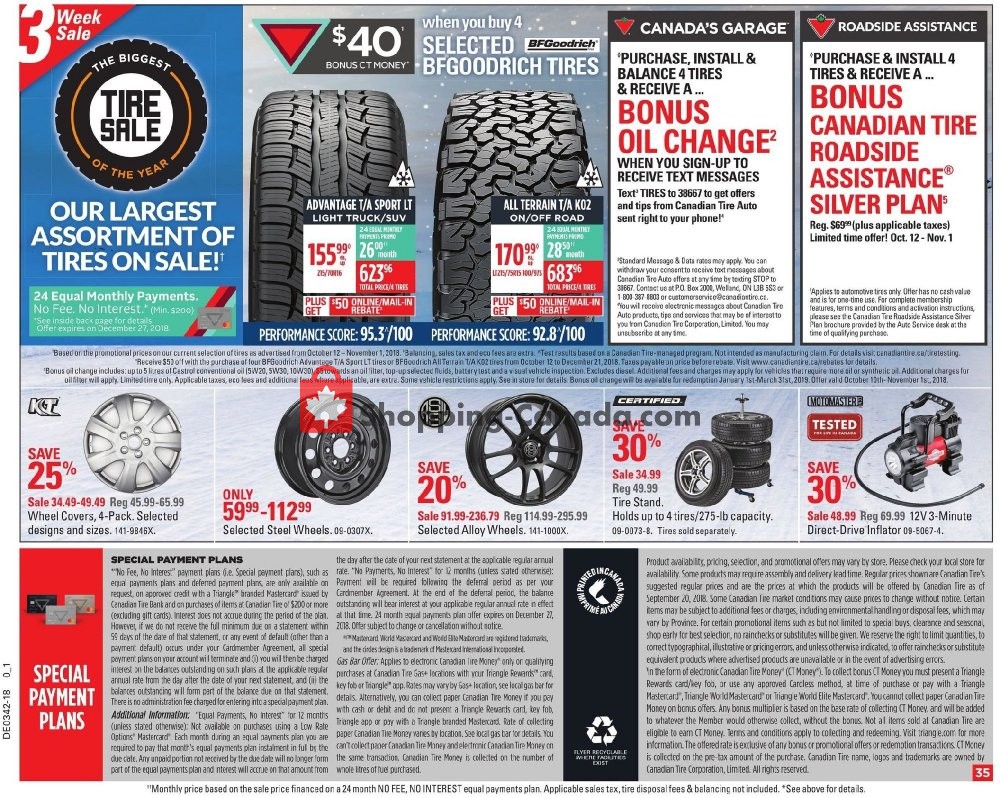 Canadian Tire flyer from Friday October 12, 2018 to Thursday October 18, 2018 - page 37