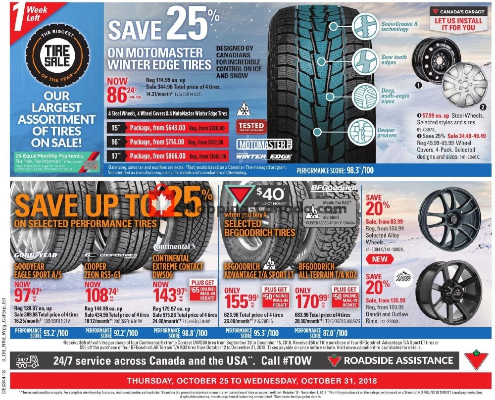Canadian Tire flyer from Thursday October 25, 2018 to Wednesday October 31, 2018 - page 2