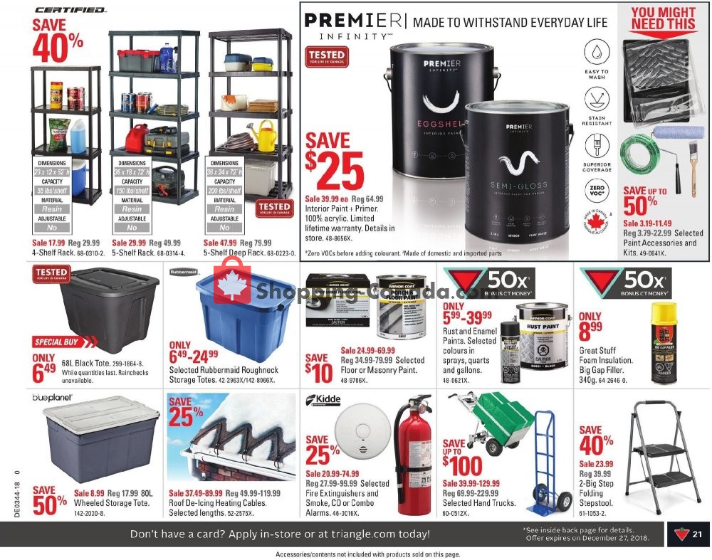Canadian Tire flyer from Thursday October 25, 2018 to Wednesday October 31, 2018 - page 23